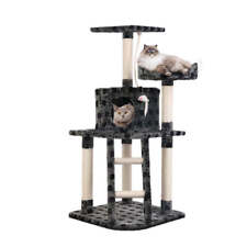 NNEDSZ Cat Tree 120cm Trees Scratching Post Scratcher Tower Condo House Furnitur picture