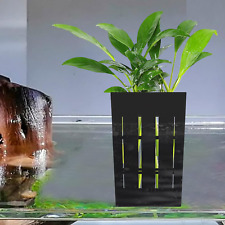 Hanging Aquarium Plant Holder with Hooks - Plastic Aquatic Pot picture