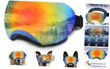 Dog Goggles, Dog Sunglasses Magnetic Reflective Colored Colored Lens-Blue Frame picture
