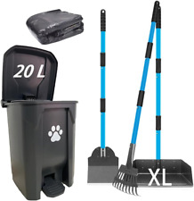 Dog Poop Trash Can for Outdoors with Extra Large Pooper Scooper & 50 Waste Bags  picture