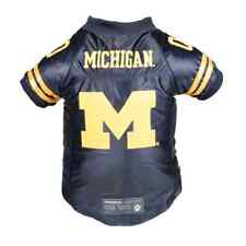 MICHIGAN WOLVERINES NCAA Littlearth Premium Dog Jersey Blue, Sizes XS-BD picture