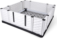 Ezclassic Large Padded Dog Whelping Box with Rails, Puppy Whelping Supplies, 48