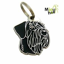 Dog name ID Tag,  Giant schnauzer, Personalised, Engraved, Handmade, Charm picture