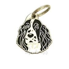 Dog name ID Tag,  Springer spaniel, Personalized, Engraved, Handmade, Charm picture