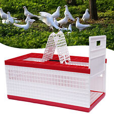 4 Doors Racing Pigeon Carrier Box Poultry Bird Plastic Training Release Cage picture