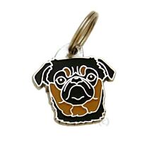 Dog name ID Tag,  Petit brabancon, Personalized, Engraved, Handmade, Charm picture