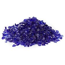 Cobalt Blue Multi-Purpose Decor,, Aquarium & Fire Glass Rock 1/4
