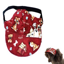 Dog Hat XS  S M L XL Red Rover - Adjustable  Puppy Pet Cap Visor Eye Protection picture