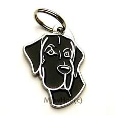 Dog name ID Tag,  Great Dane, Personalized, Engraved, Handmade, Charm, Key chain picture