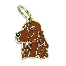 Dog name ID Tag, Irish setter, Engraved, Personalized, Handmade, Charm picture