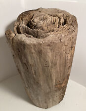 Driftwood Log Stump Carving Art Wood Table Base Sculpture picture