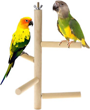 Parakeet Perch,Bird Natural Wood Stand,Parrot Cage Top Wooden Branches for...  picture