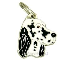 Dog name ID Tag,  English setter, Personalized, Engraved, Handmade, Charm picture