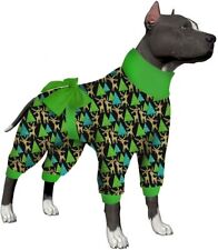 LovinPet Fat Dog Christmas Pajamas/Lightweight Pullover Pet Pajamas/Jumpsuit Pjs picture