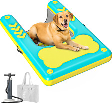 Inflatable Dog Ramp, LESOTC Dog Floating Ramp Ladder for Pools, Boats, Docks Dog picture