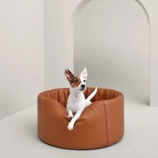 HERMES 2023 Patapouf Medium Brown Taurillon H Leather Dog Bed - UNUSED picture