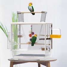 Tray Ornament Bird Cage Feeder Drink Outdoor Small Holder Bird Cage House Parrot picture