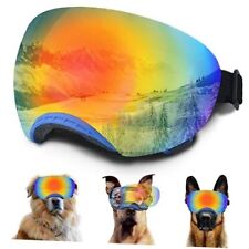 Dog Goggles, Dog Sunglasses Magnetic Reflective Colored Colored Lens-Blue Frame picture
