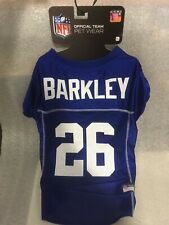 SAQUON BARKLEY #26 New York Giants Licensed NFLPA Dog Jersey Blue, Sizes XS-XL picture