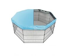 Octagonal Dog Playpen Mesh Top Panel Cover, Blue - Fits 24” Wide 8 Panel Playpen picture