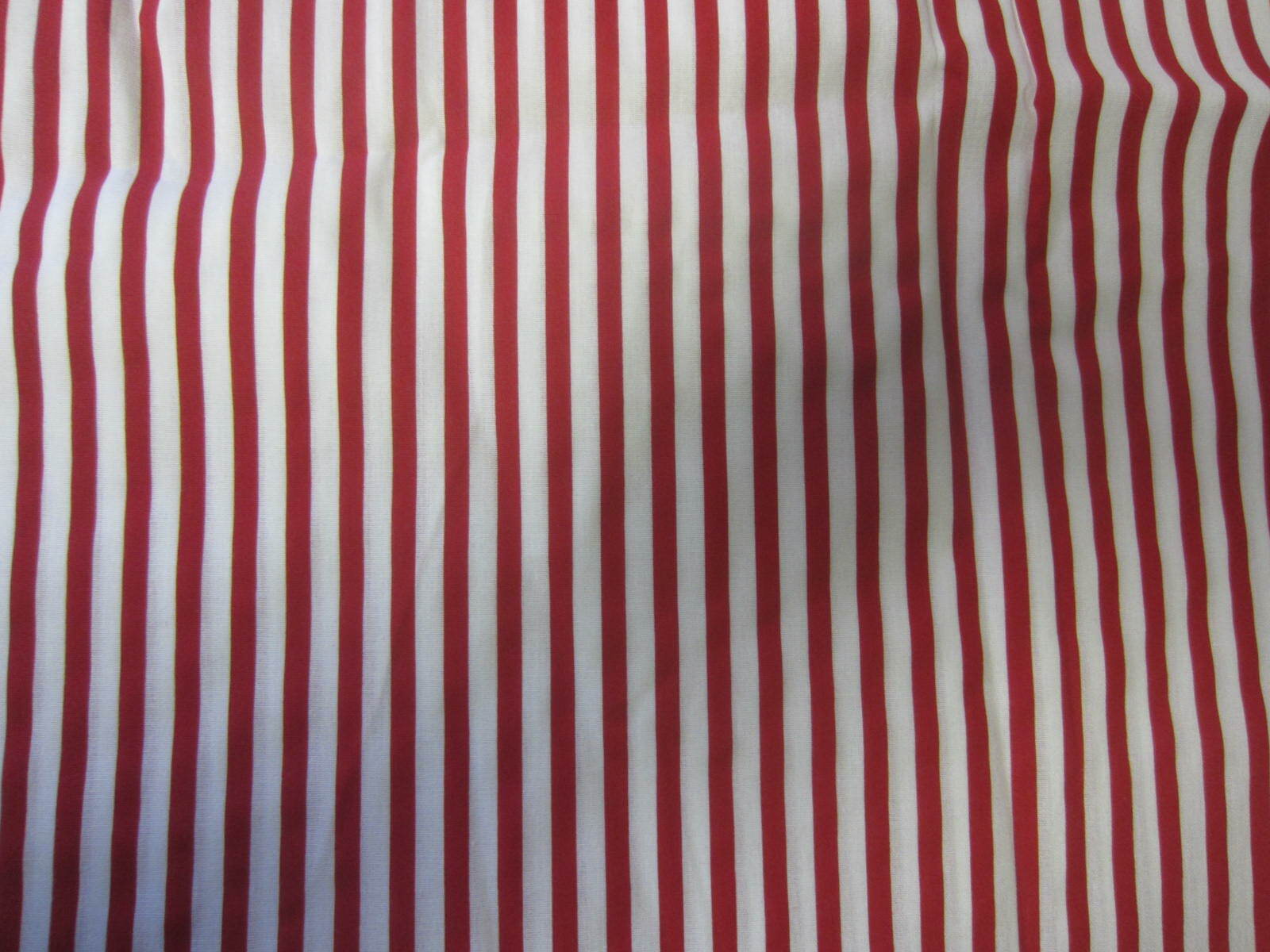 Red & White Stripe Fabric - 45\
