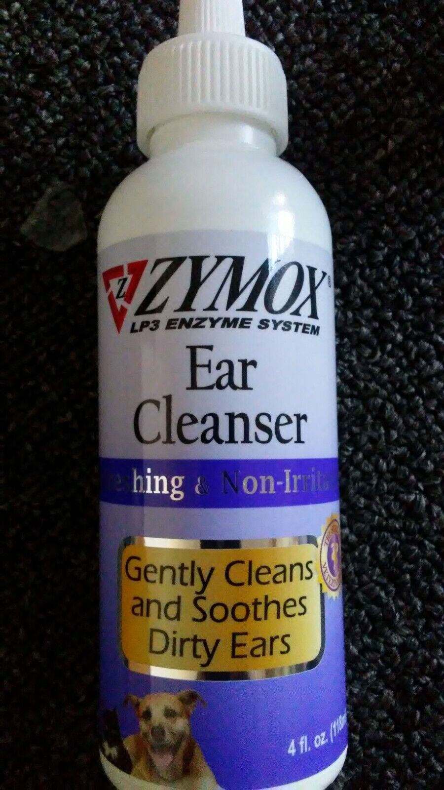 Zymox Ear Cleanser 4 Fl. Oz Dog Cat Clean Ears & Inhibits Bacterial Exp 12/2023