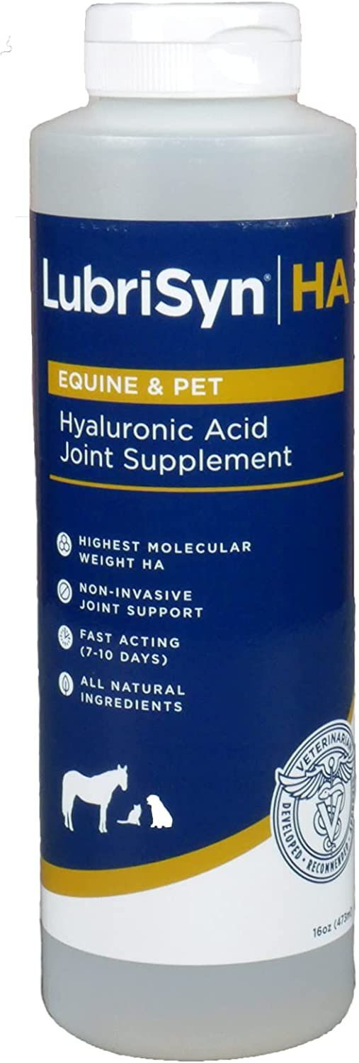 LubriSynHA Hyaluronic Acid Pet & Equine Joint Formula 16oz - 16-Ounce 