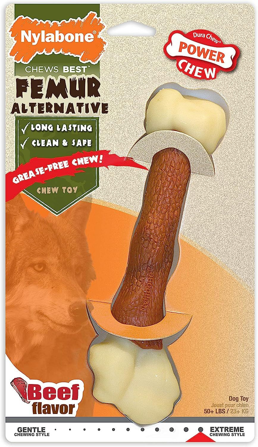 Nylabone Femur Bone Rawhide Alternative Power Chew Large/Giant (1 Count) 