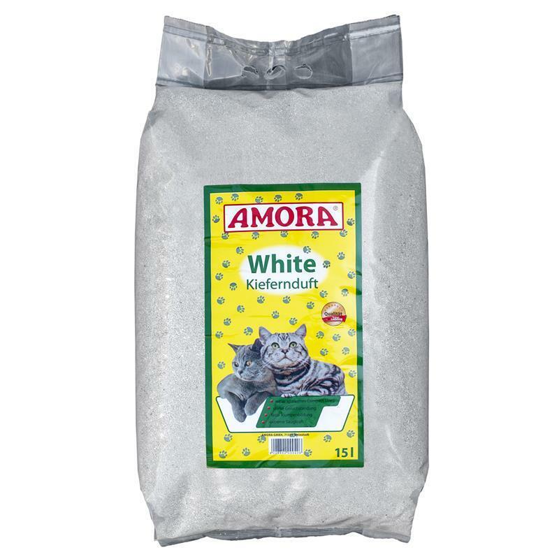 AMORA Cat Litter White Compact With Pine Tree Fragrance 2 X 507.2oz (1,86 €/ L)
