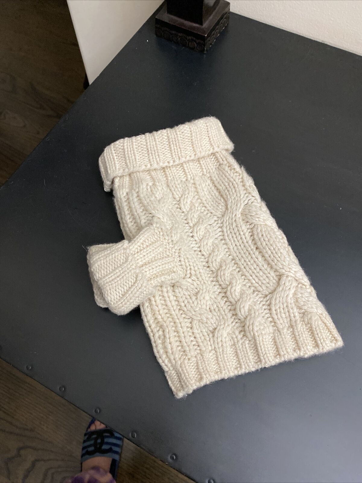 Ralph Lauren Cashmere Cable knit Dog Sweater S M