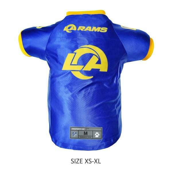 LOS ANGELES RAMS NFL Littlearth Production Premium Dog Jersey, Blue Sizes XS-BD