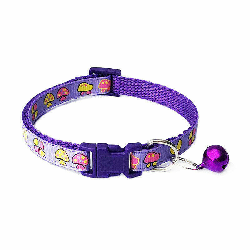 Purple Pet Collar Cat Dog Collar Pet Neck Ring Adjustable Pet Printing Collar
