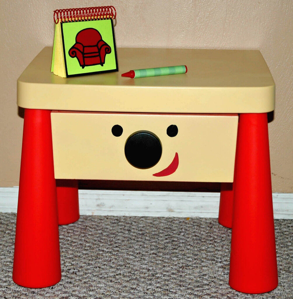 Blue S Clues Side Table Drawer Steve S Handy Dandy Thinking Chair ...
