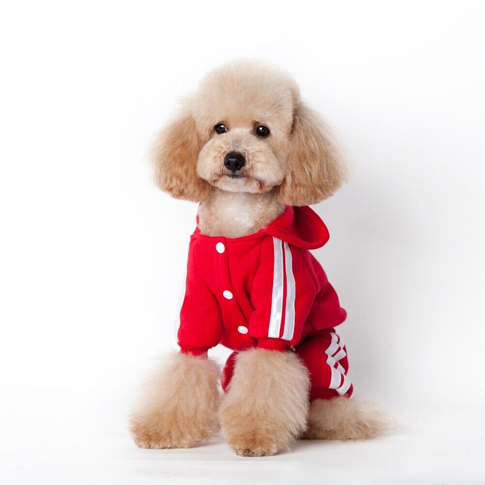 4 Leg Pet Dog Clothes Cat Puppy Coat Sports Hoodies Warm Sweater Jacket Clothing