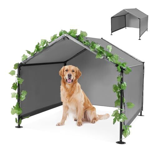 Dog Shade Shelter Outdoor Tent for Large Medium Dogs, Outside Sun Rain Canopy 