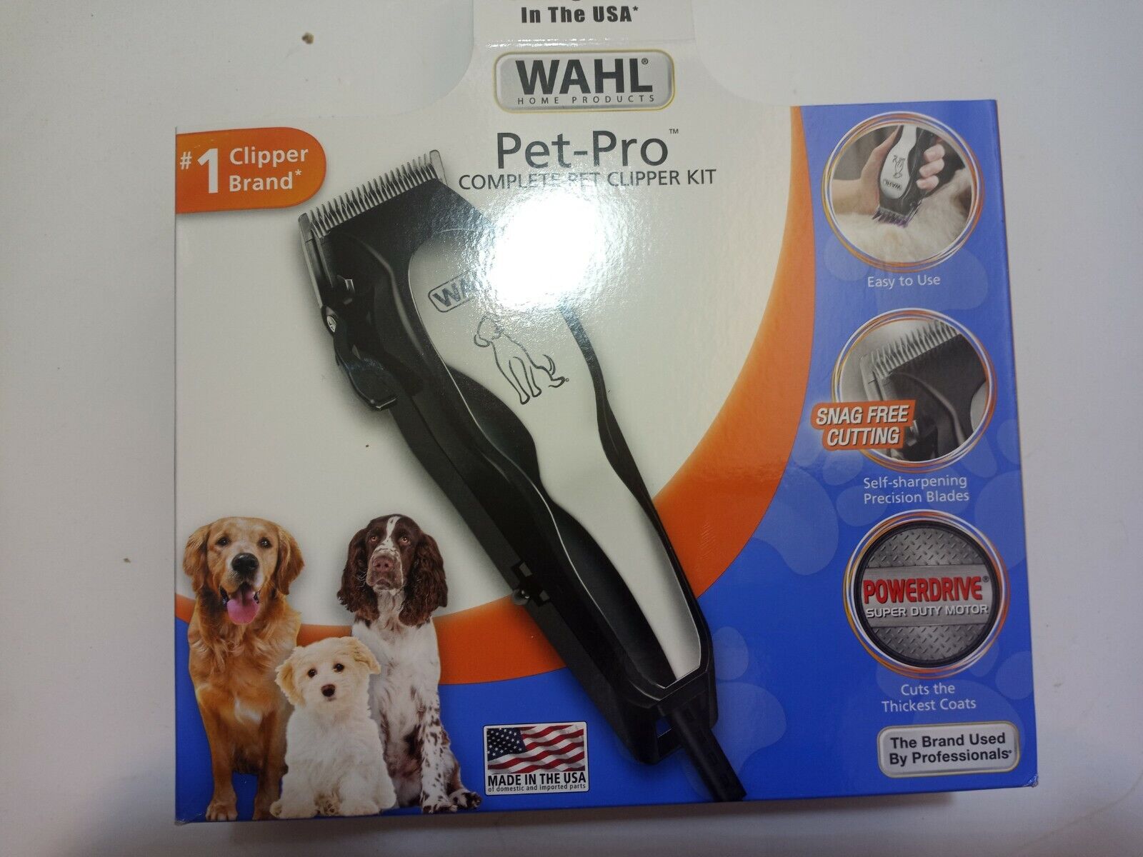Wahl Pet Pro Dog Grooming Kit Clipper for Dogs & Cats with Thick & Heavy Coats 