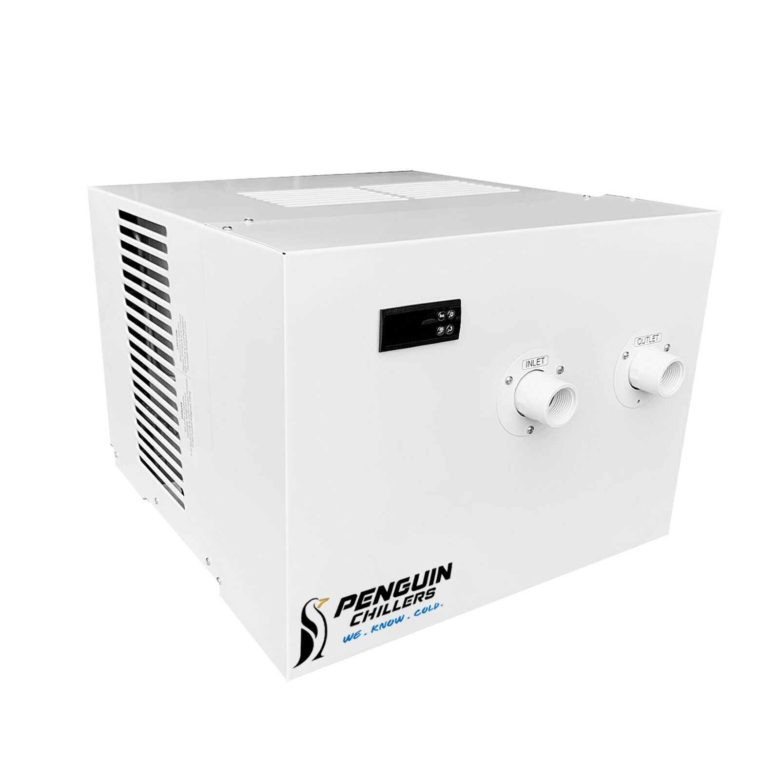 PENGUIN CHILLERS 1 HP WATER CHILLER, 10,000 BTU SALTWATER CORAL TANK, AQUAPONICS