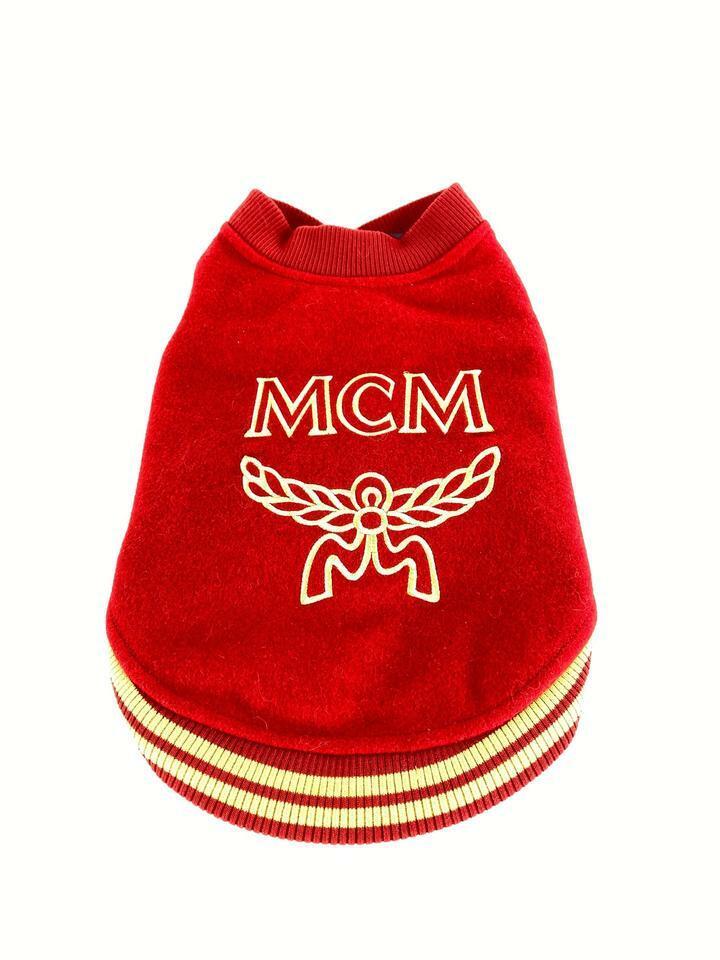 MCM Red Varsity Dog Sweater 5mcmm128