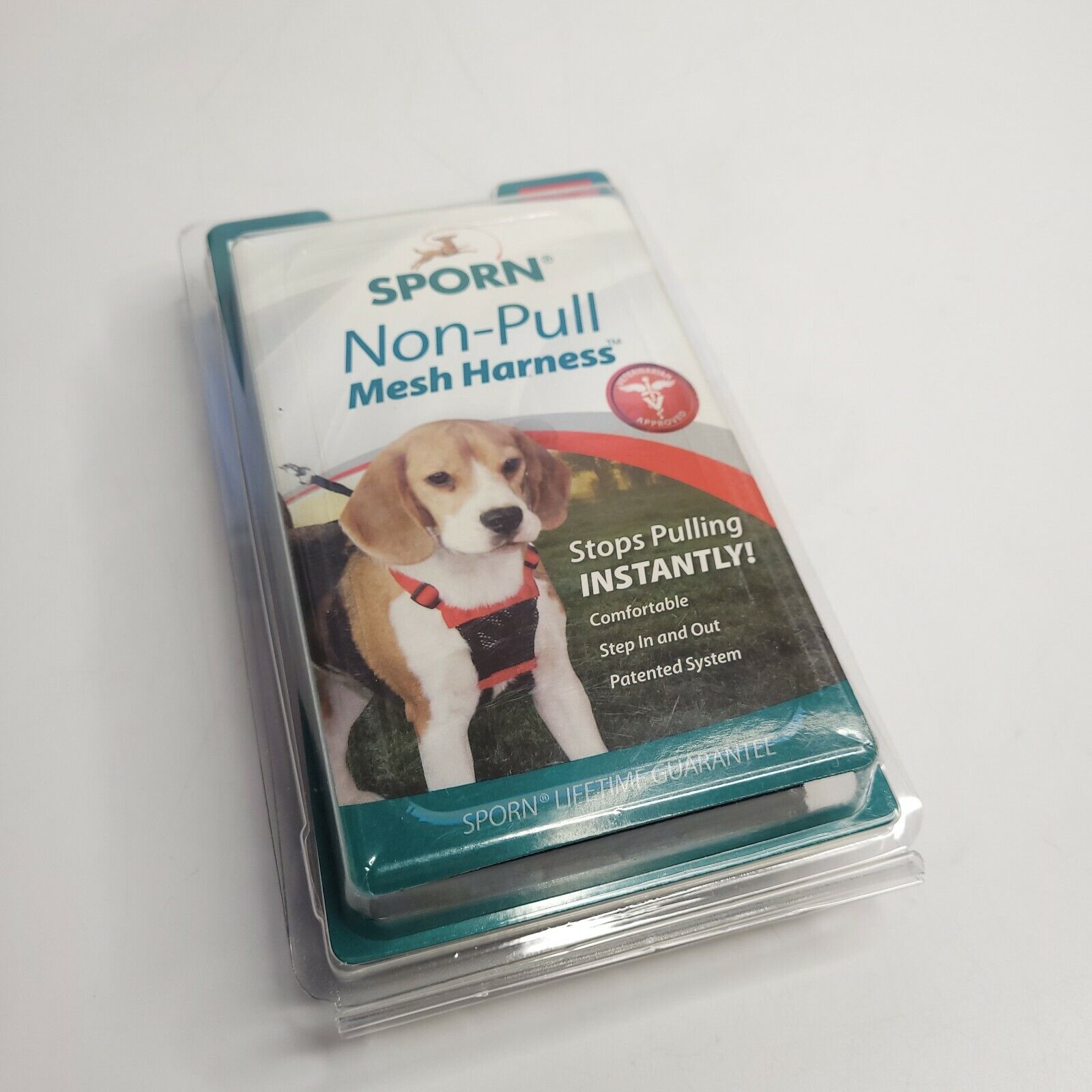 NEW Sporn No Pull Non-pull Mesh Harness Medium Med Dog Color Red 