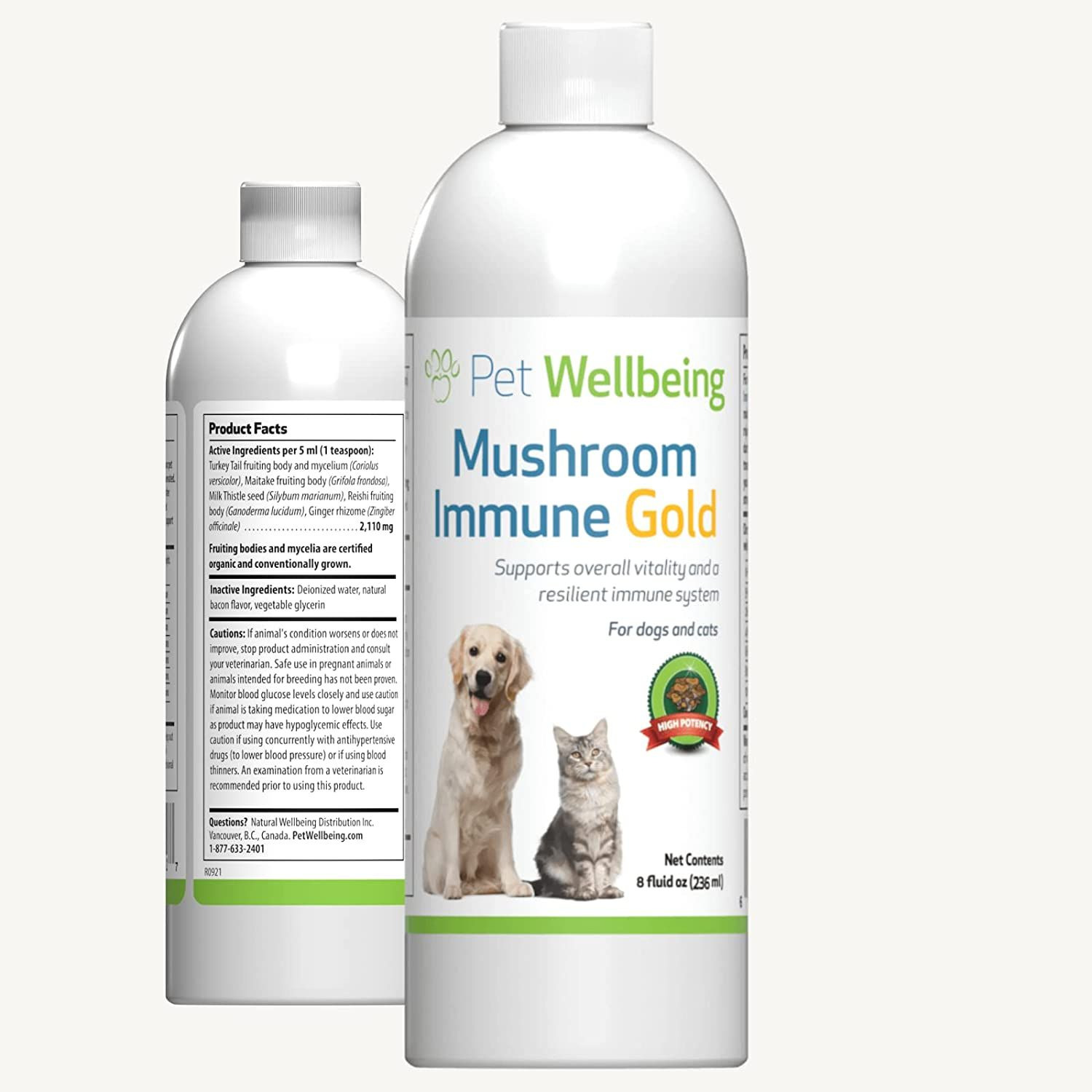Pet Wellbeing - Mushroom Immune Gold - Natural Alternative Support... 