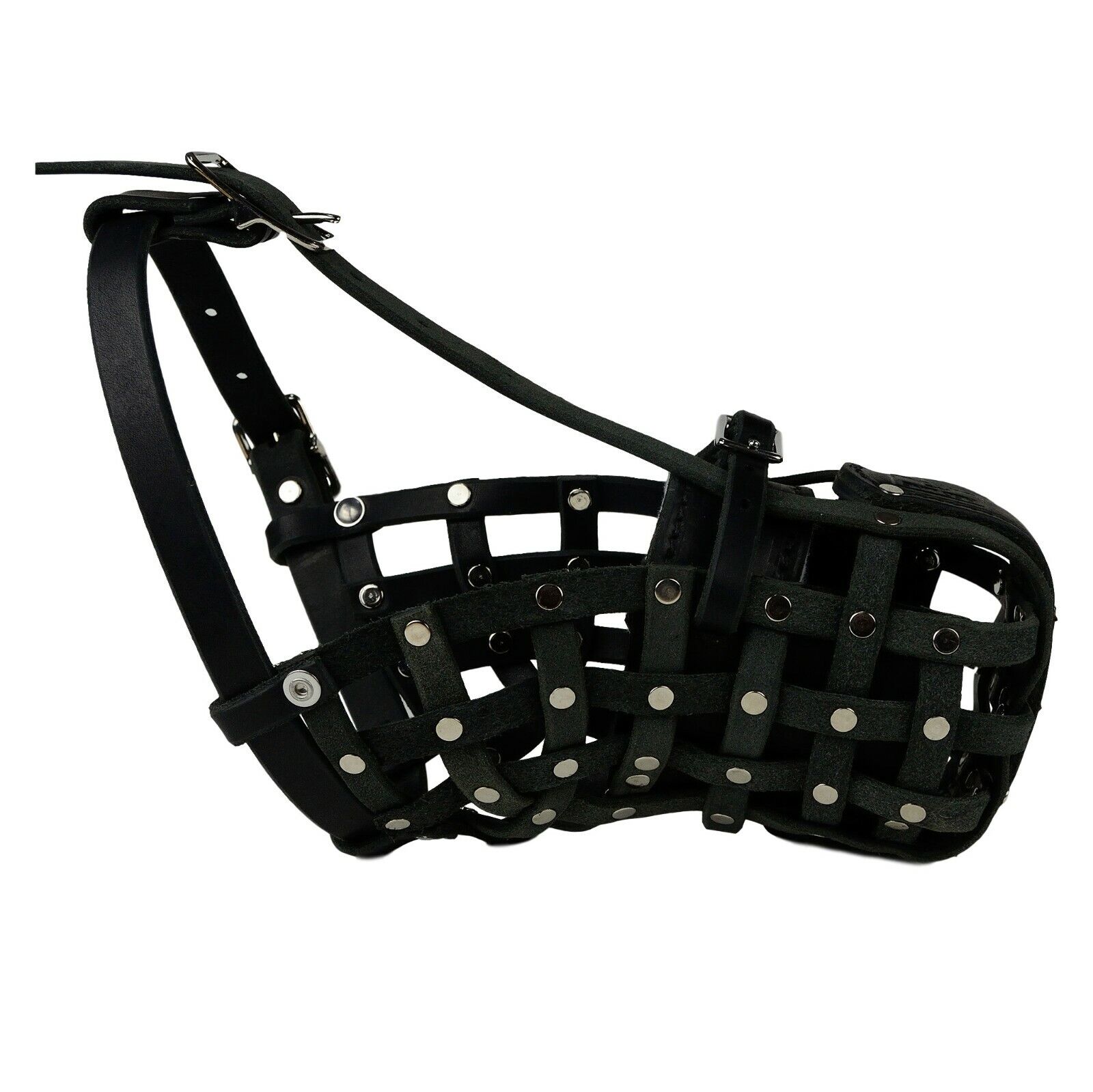 RedLine K9 Leather Basket Dog Muzzle