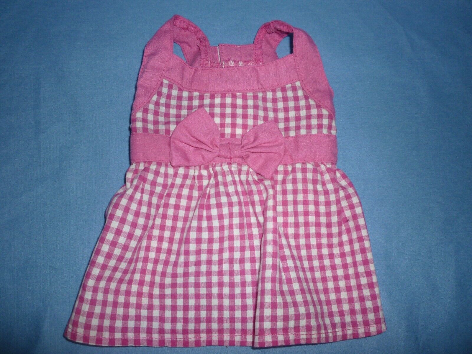 Small Dog Clothing Pink Gingham Dress  X Small East Side NWOT USA