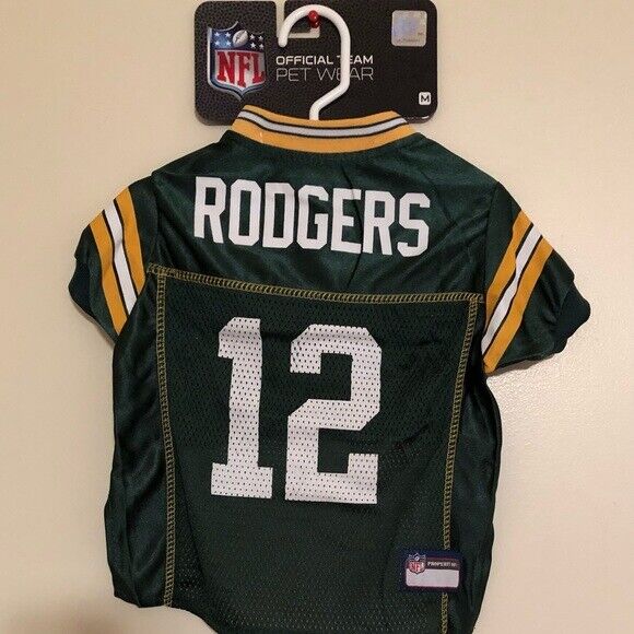 AARON RODGERS #12 Green Bay Packers 2021 NFLPA Dog Jersey Green, Sizes XS-XL