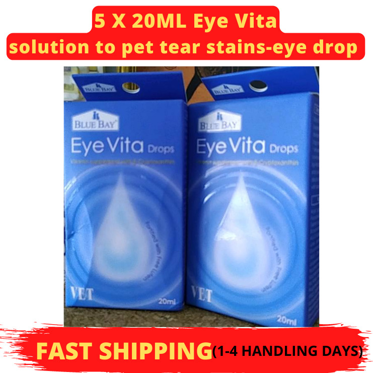 5 box X 20ML Eye Vita solution ​for Pet tear stains-eye drop to stop tears
