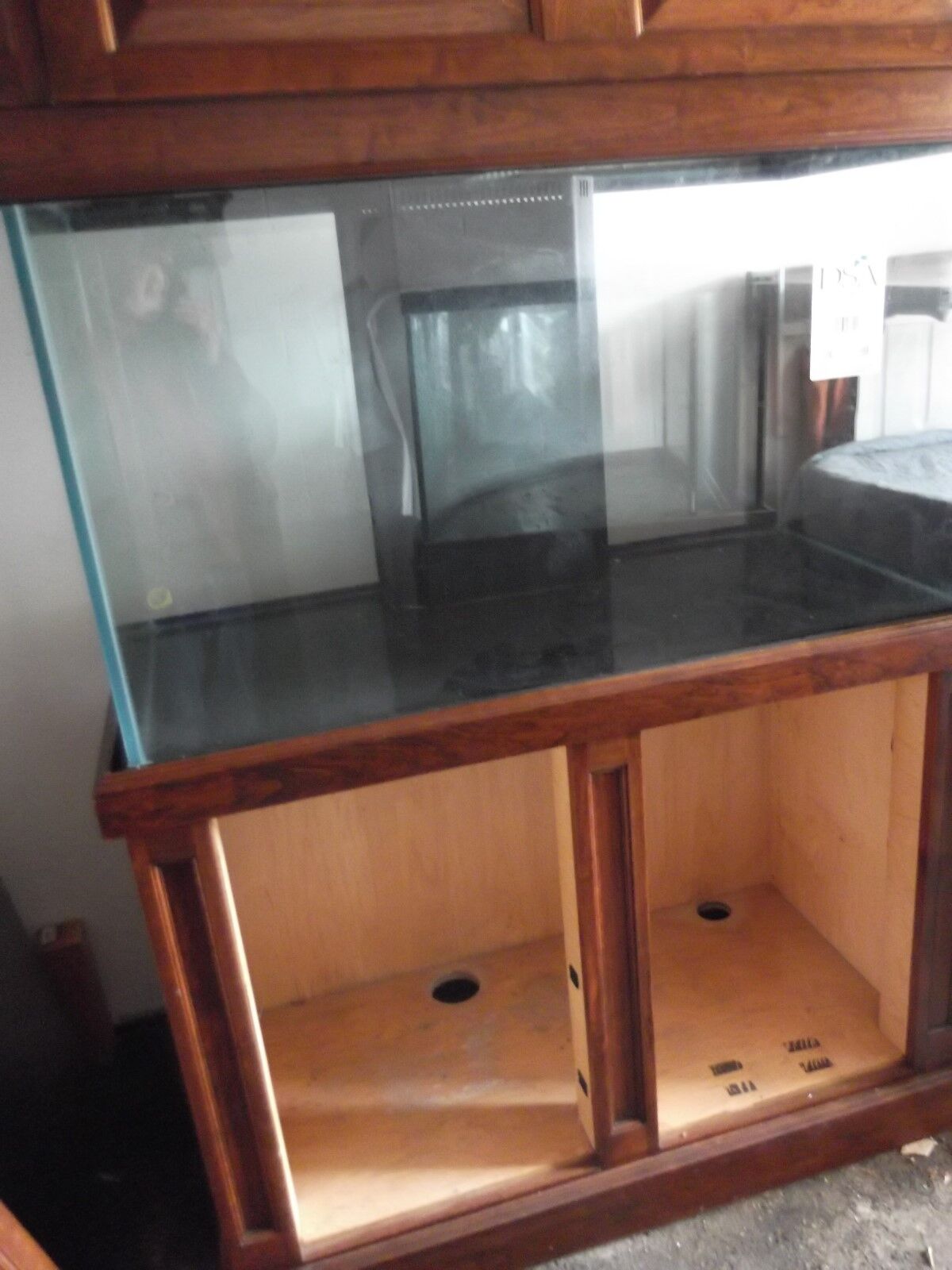 DSA 135G Pro Glass Aquarium Salt Fresh Water Tank w/Cherry wood Stand & Canopy