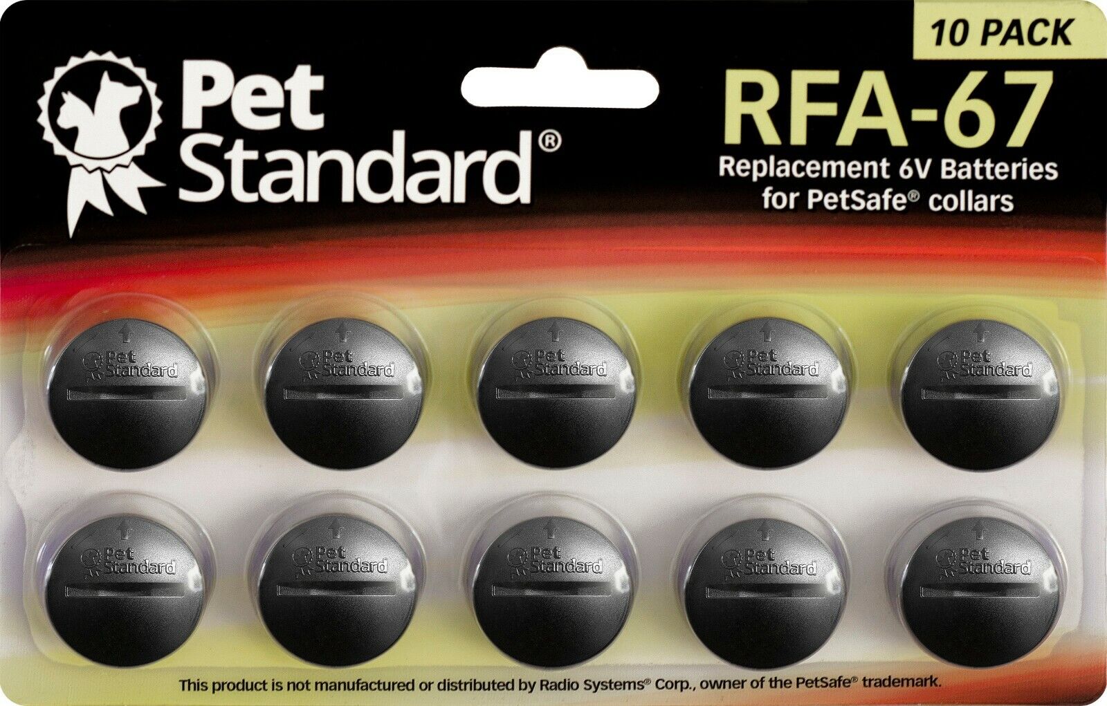 PetSafe Compatible RFA-67 Replacement Battery 10 pack