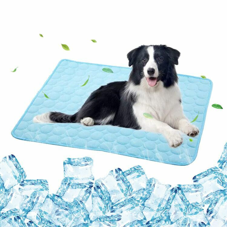 Pet Dog Cooling Mat Non-Toxic Cool Pad Pet Bed For Summer 39.5”x 27.5\