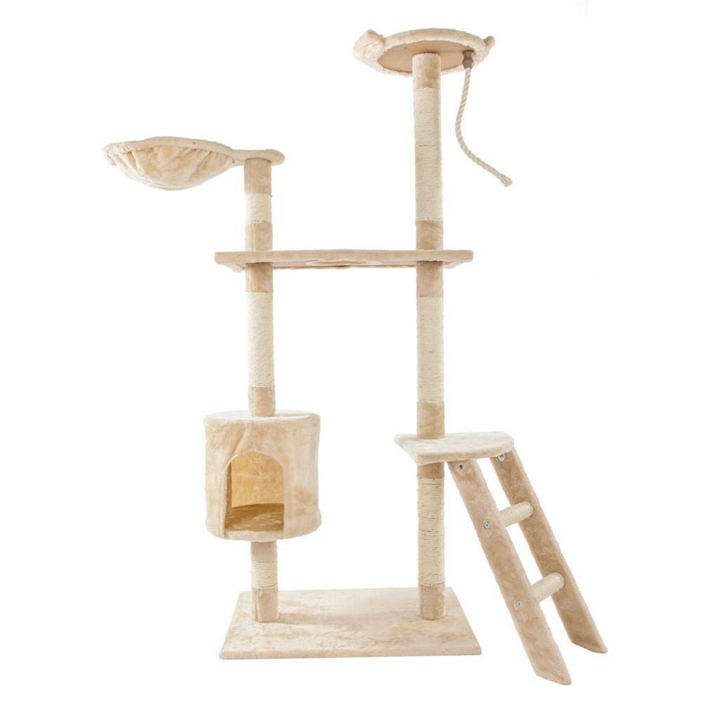 60 inch Cat Tree Condo Tower Pet Kitty Play Climbing Furniture Scratching Post