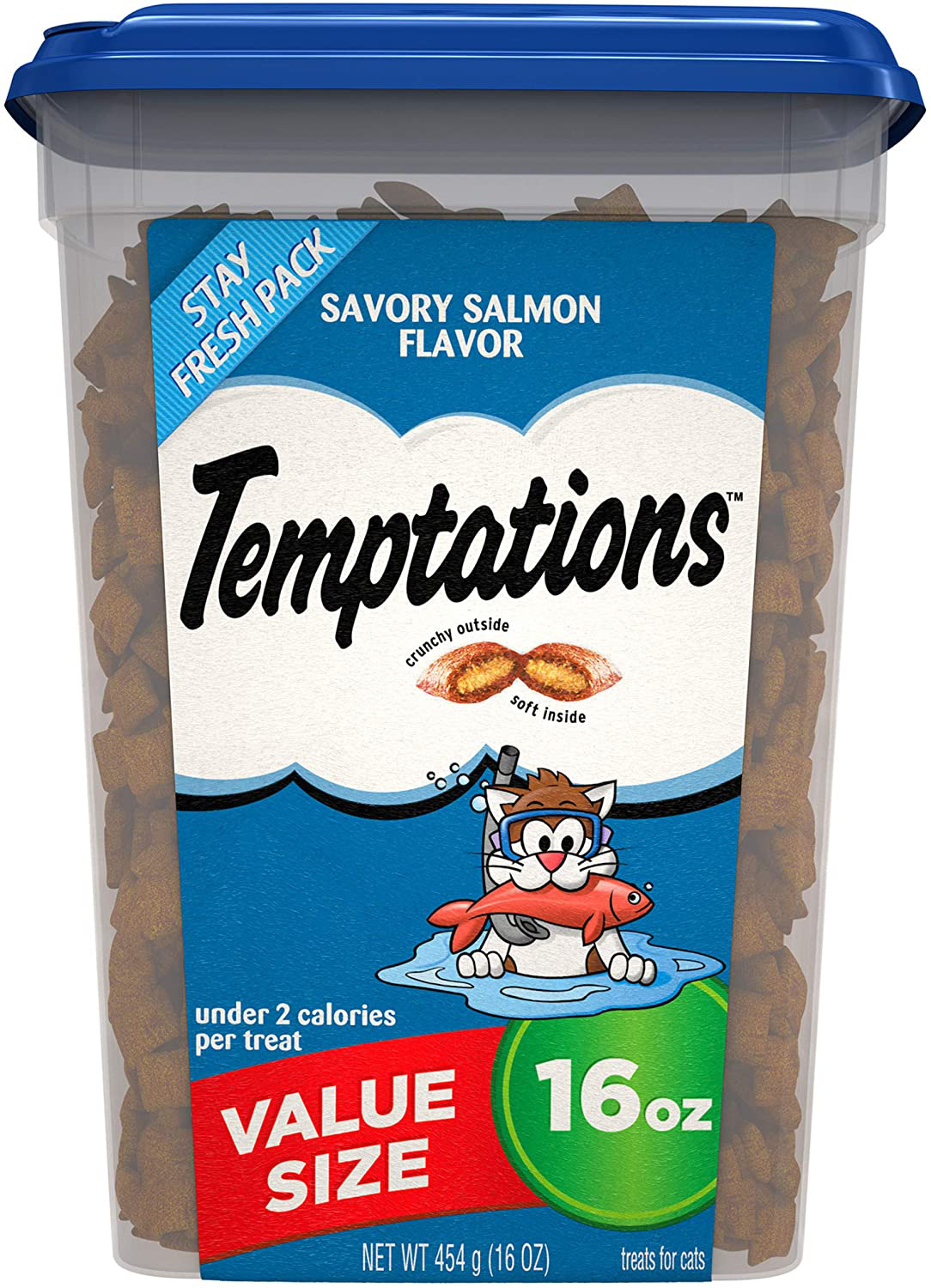 Cat Treats Temptations 16 Oz. Catnip Flavors Kitty Crunchy Food Delicious Snacks