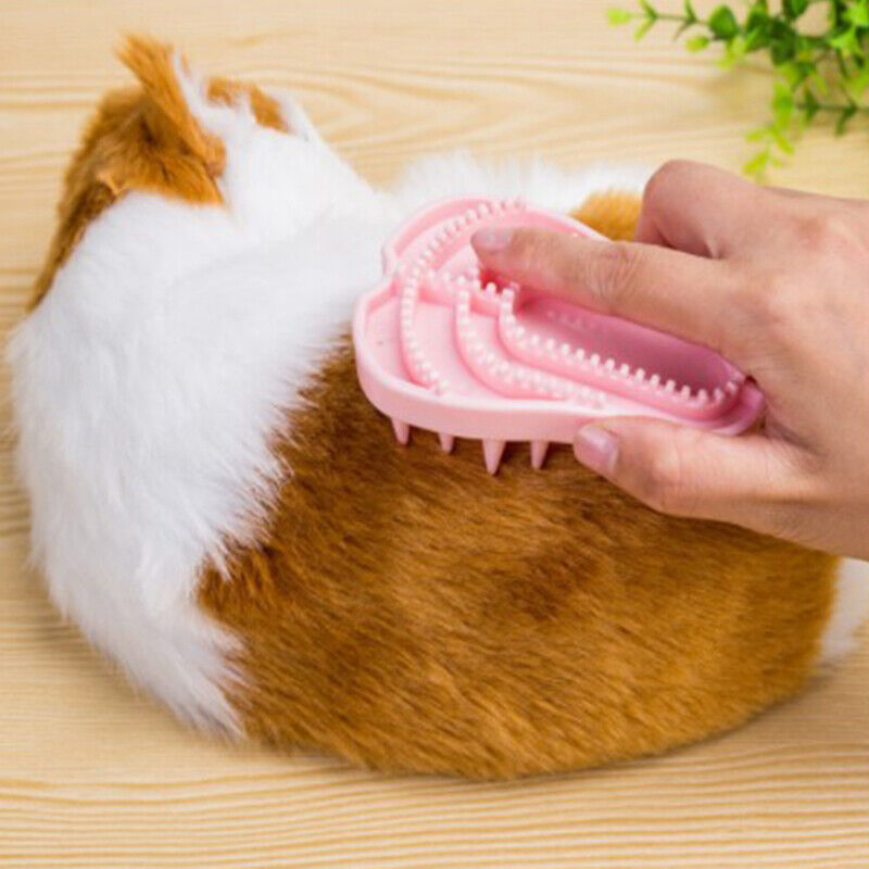 Pet Rubber Brush Cat Dog Bath Combs Pet Grooming Cleaning Suppli jbB OQ
